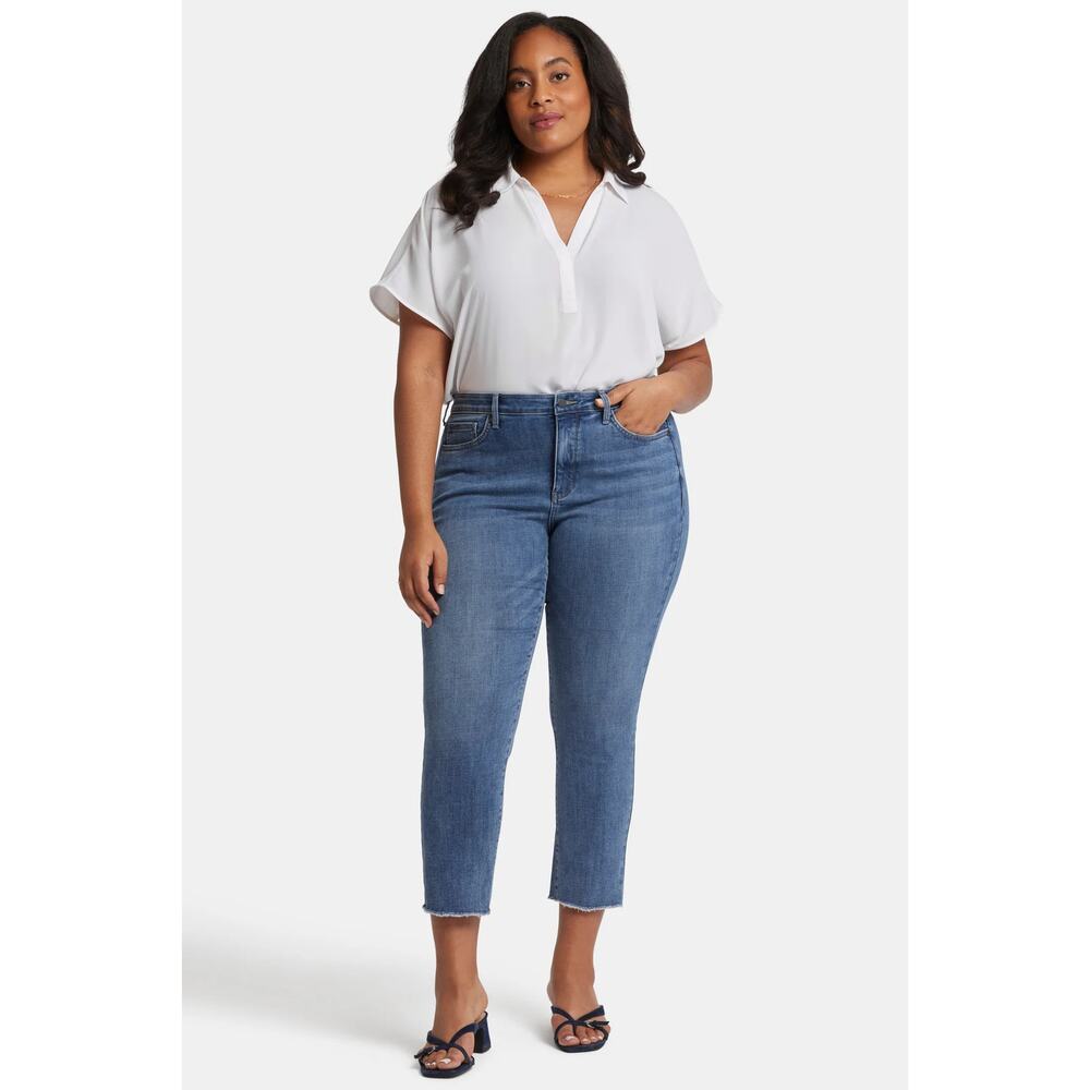 NYDJ Sheri Ankle Lift Tuck Technology Denim Blue Jeans Women's Size 18W